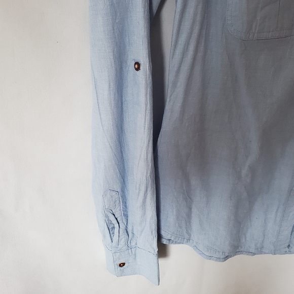 Stradivarius Zara Long Sleeve Women's Shirt Roll Tab Sleeve - Picture 4 of 8